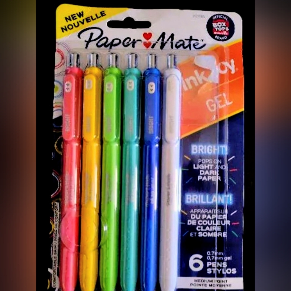 NIP 1 6PACK of PAPERMATE INKJOY VIBRANT COLORS